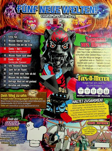 LEGO Ninjago Inhaltsverzeichnis