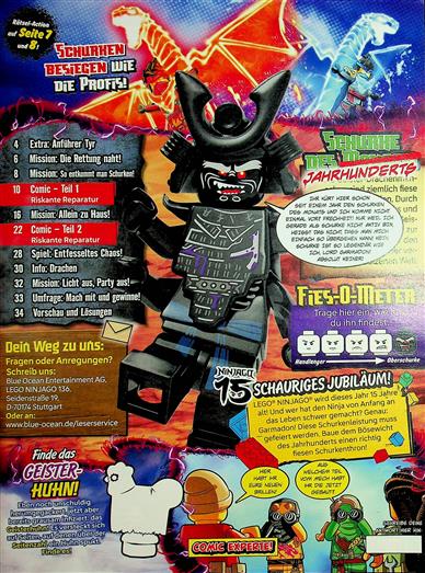 LEGO Ninjago Inhaltsverzeichnis