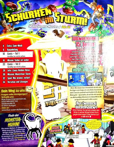 LEGO Ninjago Inhaltsverzeichnis