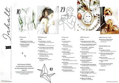 Green Lifestyle Inhaltsverzeichnis