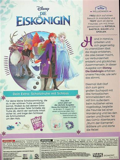 Disney Eiskönigin Inhaltsverzeichnis