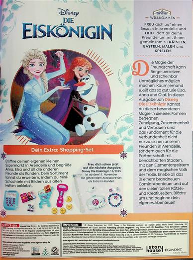 Disney Eiskönigin Inhaltsverzeichnis