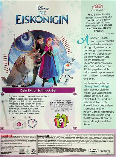 Disney Eiskönigin Inhaltsverzeichnis