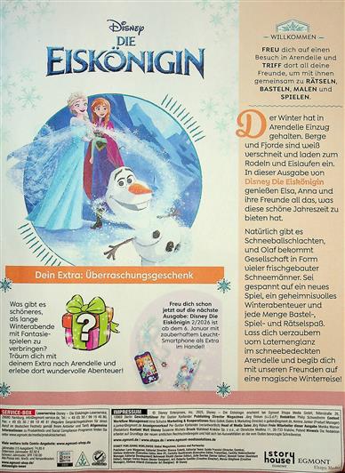 Disney Eiskönigin Inhaltsverzeichnis