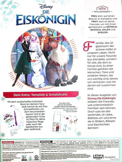 Disney Eiskönigin Inhaltsverzeichnis