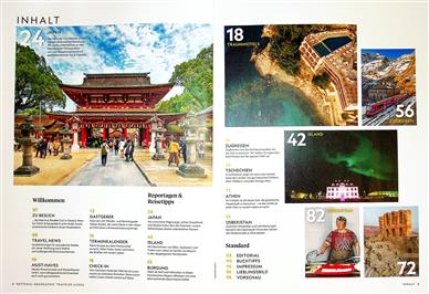 National Geographic Traveler Inhaltsverzeichnis
