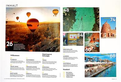 National Geographic Traveler Inhaltsverzeichnis