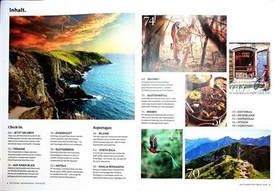 National Geographic Traveler Inhaltsverzeichnis