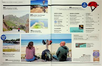 Bike & Travel Inhaltsverzeichnis