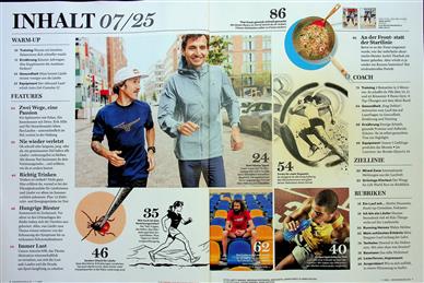 Runner's World Inhaltsverzeichnis