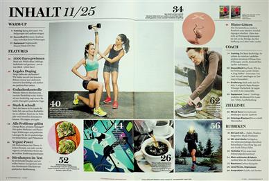 Runner's World Inhaltsverzeichnis