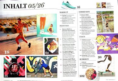 Runner's World Inhaltsverzeichnis