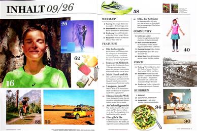 Runner's World Inhaltsverzeichnis