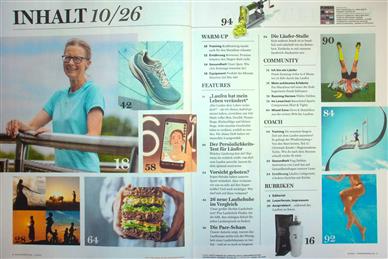 Runner's World Inhaltsverzeichnis