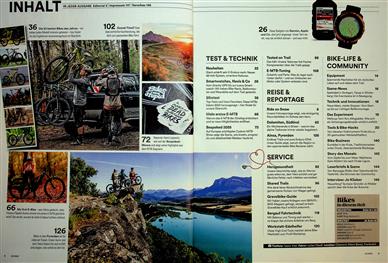 MountainBIKE Inhaltsverzeichnis