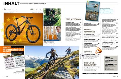 MountainBIKE Inhaltsverzeichnis