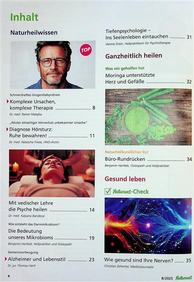 Naturarzt Inhaltsverzeichnis