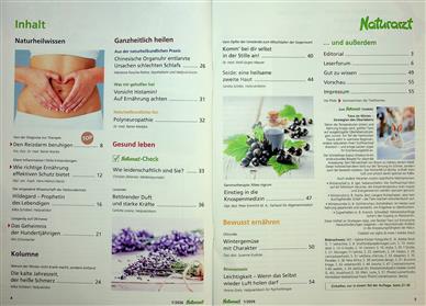 Naturarzt Inhaltsverzeichnis