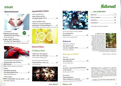 Naturarzt Inhaltsverzeichnis