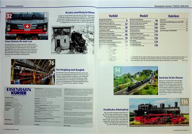 Eisenbahn Kurier Inhaltsverzeichnis