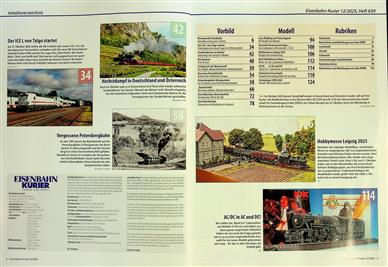 Eisenbahn Kurier Inhaltsverzeichnis