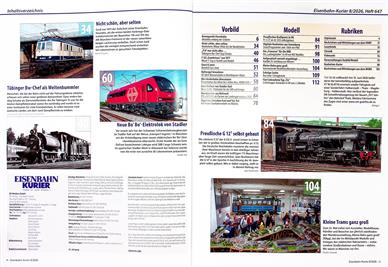 Eisenbahn Kurier Inhaltsverzeichnis