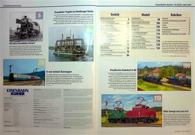 Eisenbahn Kurier Inhaltsverzeichnis