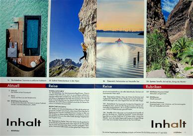 Reisefieber Inhaltsverzeichnis