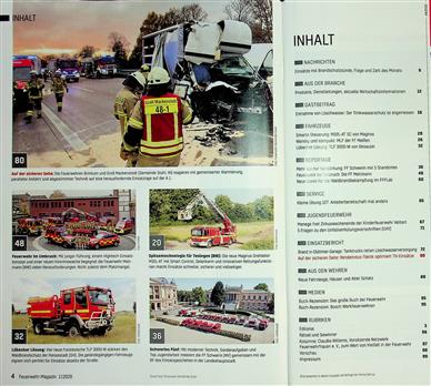 Feuerwehr Magazin Inhaltsverzeichnis