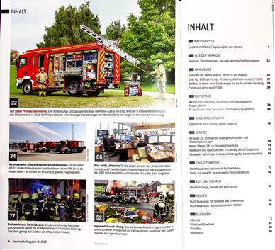 Feuerwehr Magazin Inhaltsverzeichnis