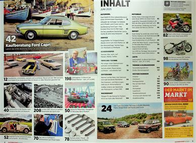 Oldtimer Markt Inhaltsverzeichnis