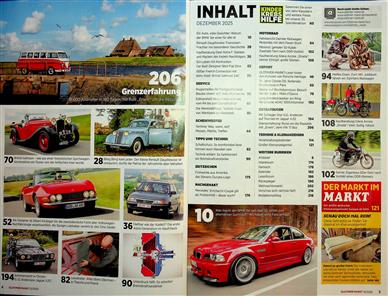 Oldtimer Markt Inhaltsverzeichnis