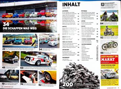 Oldtimer Markt Inhaltsverzeichnis