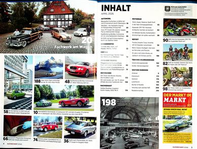 Oldtimer Markt Inhaltsverzeichnis
