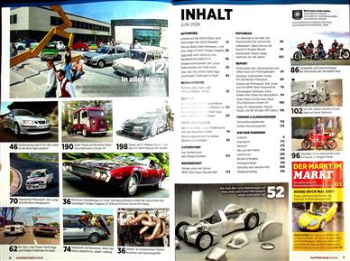 Oldtimer Markt Inhaltsverzeichnis