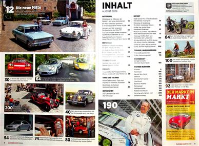 Oldtimer Markt Inhaltsverzeichnis