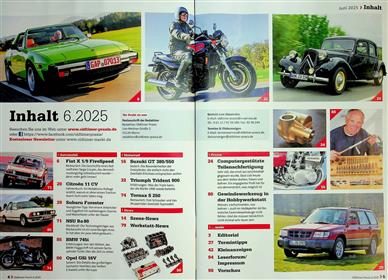 Oldtimer Praxis Inhaltsverzeichnis