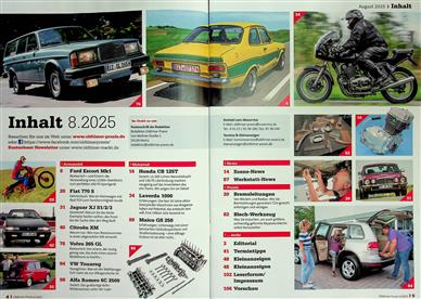 Oldtimer Praxis Inhaltsverzeichnis