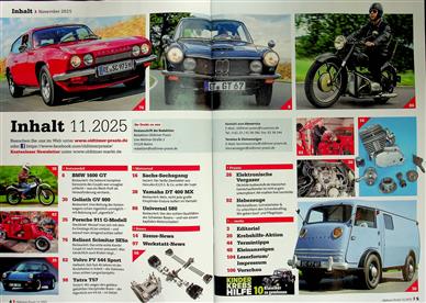 Oldtimer Praxis Inhaltsverzeichnis