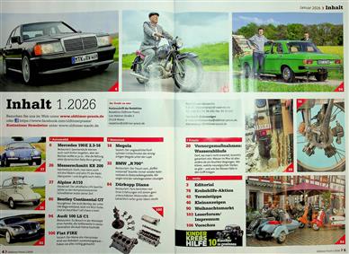 Oldtimer Praxis Inhaltsverzeichnis