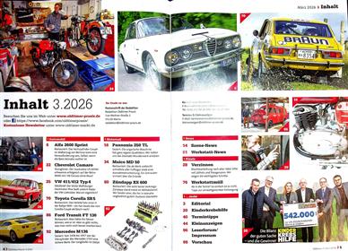 Oldtimer Praxis Inhaltsverzeichnis