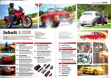 Oldtimer Praxis Inhaltsverzeichnis