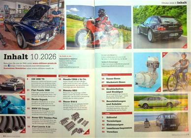 Oldtimer Praxis Inhaltsverzeichnis
