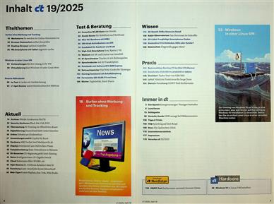 ct Magazin Inhaltsverzeichnis
