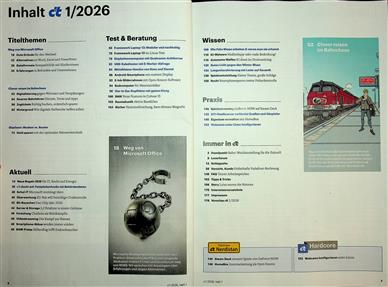 ct Magazin Inhaltsverzeichnis
