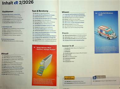 ct Magazin Inhaltsverzeichnis