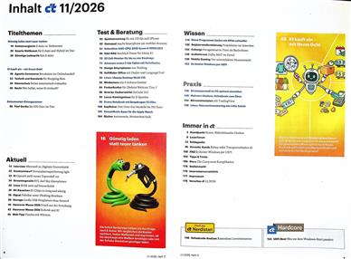 ct Magazin Inhaltsverzeichnis
