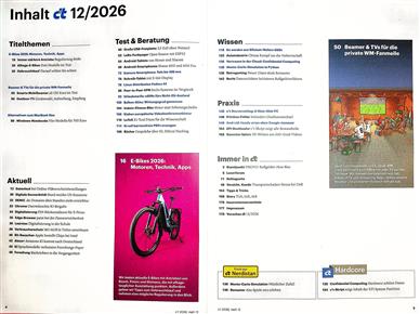 ct Magazin Inhaltsverzeichnis