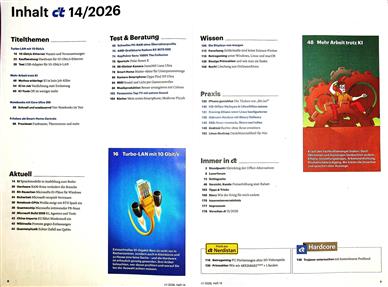 ct Magazin Inhaltsverzeichnis