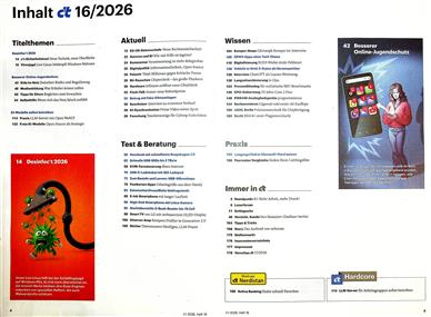 ct Magazin Inhaltsverzeichnis